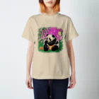 Magokoroの夏のパンダ Regular Fit T-Shirt