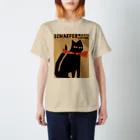 YS VINTAGE WORKSのアメリカ・ニューヨーク SCHAEFER MUSIC FESTIVAL 蝶タイ猫 1974年 スタンダードTシャツ