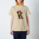 sakusakudの旅する犬 Regular Fit T-Shirt