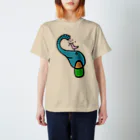 もぐらさんのみずあびゾウさんコトリくん  スタンダードTシャツ