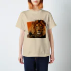 キャッツハンド：suzuriショップのやっぱりライオンはきれい！ スタンダードTシャツ