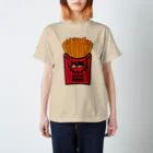 保護猫支援ショップ・パール女将のお宿のバットニャンポテト🍟 Regular Fit T-Shirt