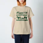 うまやさんの馬の学校20周年（グリーン） スタンダードTシャツ