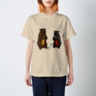 カモシカ亭のヒグマとツキノワグマと日本酒 Regular Fit T-Shirt