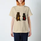 カモシカ亭のヒグマとツキノワグマと日本酒 スタンダードTシャツ