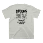 DOGERSのDOGERSTシャツ背面スタイル。 スタンダードTシャツの裏面