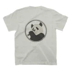 日日チドリのPANDA スタンダードTシャツの裏面