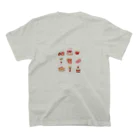 Apricot_taruのいちごのスイーツ スタンダードTシャツの裏面