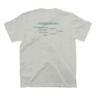 じゅんまい商店のAIYAMANIA　〜好きな酒米は愛山です♡〜 Ver. 2.0【Blue】 Regular Fit T-Shirtの裏面