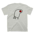 たちゅごろショップのもふ文鳥 両面シャツ スタンダードTシャツの裏面