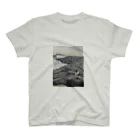 富士山の猫と海と猿島 Regular Fit T-Shirt