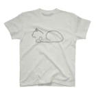 レイにーの横香箱シンプル黒猫 Regular Fit T-Shirt