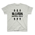 manaの集合場所(黒) スタンダードTシャツ