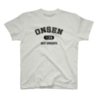 kg_shopのONSEN (ブラック) Regular Fit T-Shirt