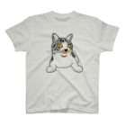 猫ねむりzzz..のサバ白の鼻ブチ猫ちゃん Regular Fit T-Shirt