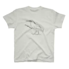 とむチャンネルstoreの線画のササゴイ Regular Fit T-Shirt