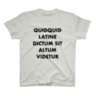 susisuのQUIDQUID LATINE DICTUM SIT ALTUM VIDETUR スタンダードTシャツ