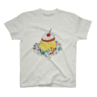 Futakawa Mayuのグッズショップのプリン　動物 スタンダードTシャツ