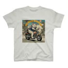 NECOSUIのキャットバイカー Regular Fit T-Shirt