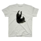 KuMu-music Shopのモノトーン猫 （urick.） スタンダードTシャツ