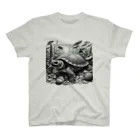 楽器と動物の亀2 Regular Fit T-Shirt