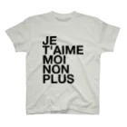 TATEYAMAのJE T'AIME MOI NON PLUS (Noir) スタンダードTシャツ