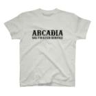 アシスト通信社のARCADIA SALTWATER SERVICE BLACK#1 Regular Fit T-Shirt