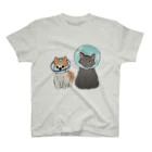 がーがーのエリザベスカラーの犬と猫 スタンダードTシャツ