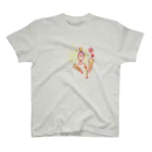 茅田綺衣のクリエイターはじめ。のお花#Red#yellow スタンダードTシャツ