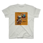 mirinconixの地球を支配したいと思っているレトロなロボットくん スタンダードTシャツ