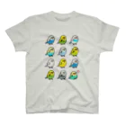Cody the LovebirdのChubby Bird セキセイインコ大集合 티셔츠
