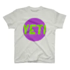 YETIMEETSのYeti meets girl (purple) Regular Fit T-Shirt