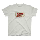 H2 T-SHIRTSのディフェンスライン赤 Regular Fit T-Shirt