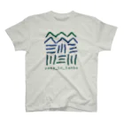 〈ヤマサキサチコ〉ショップの山と田んぼ（グラデ） スタンダードTシャツ