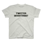 ツイッターインベストメントアパレル事業部の公式ロゴ（ブルーカモ） スタンダードTシャツ