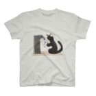 #保護猫カフェひだまり号の手洗い猫 スタンダードTシャツ