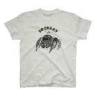 アラカ＠写真のJumping Spider 1_mono_white 티셔츠