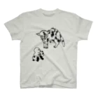 こさび堂のびっくりサビ猫 スタンダードTシャツ