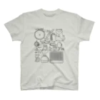 栞子のチンチラの飼い方Tシャツ(モノクロ) Regular Fit T-Shirt