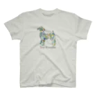 AtelierBoopの花　ボタニカル　トイプードル Regular Fit T-Shirt