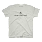 wokasinaiwoのヲカシナイヲ手書き風ロゴ スタンダードTシャツ