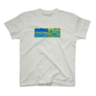 牛のTシャツ屋の釧路川 疎だね～ スタンダードTシャツ