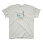 AtelierBoopの花月　SUPDog　ラブラドール スタンダードTシャツ