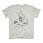 Design UKのイングランドサッカー地図 スタンダードTシャツ