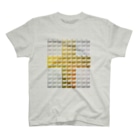 hinomotonokuni（ヒノモトノクニ） SUZURI店のクロス　ゴールド×シルバー（Ether Potion） T-Shirt