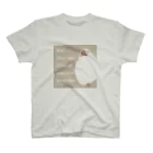 文鳥株式☆会社の眠たい文鳥さん　ベージュ スタンダードTシャツ