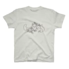 まゆげぐまの春キツネ_芽吹きシンプル Regular Fit T-Shirt