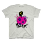 ちょりたん画伯キャラクターズショップのYucky！　かぶりつきシリーズ　毒りんご スタンダードTシャツ