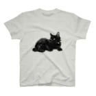 tomidoronの黒ネッコ スタンダードTシャツ