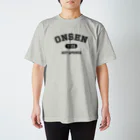 kg_shopのONSEN (ブラック) Regular Fit T-Shirt